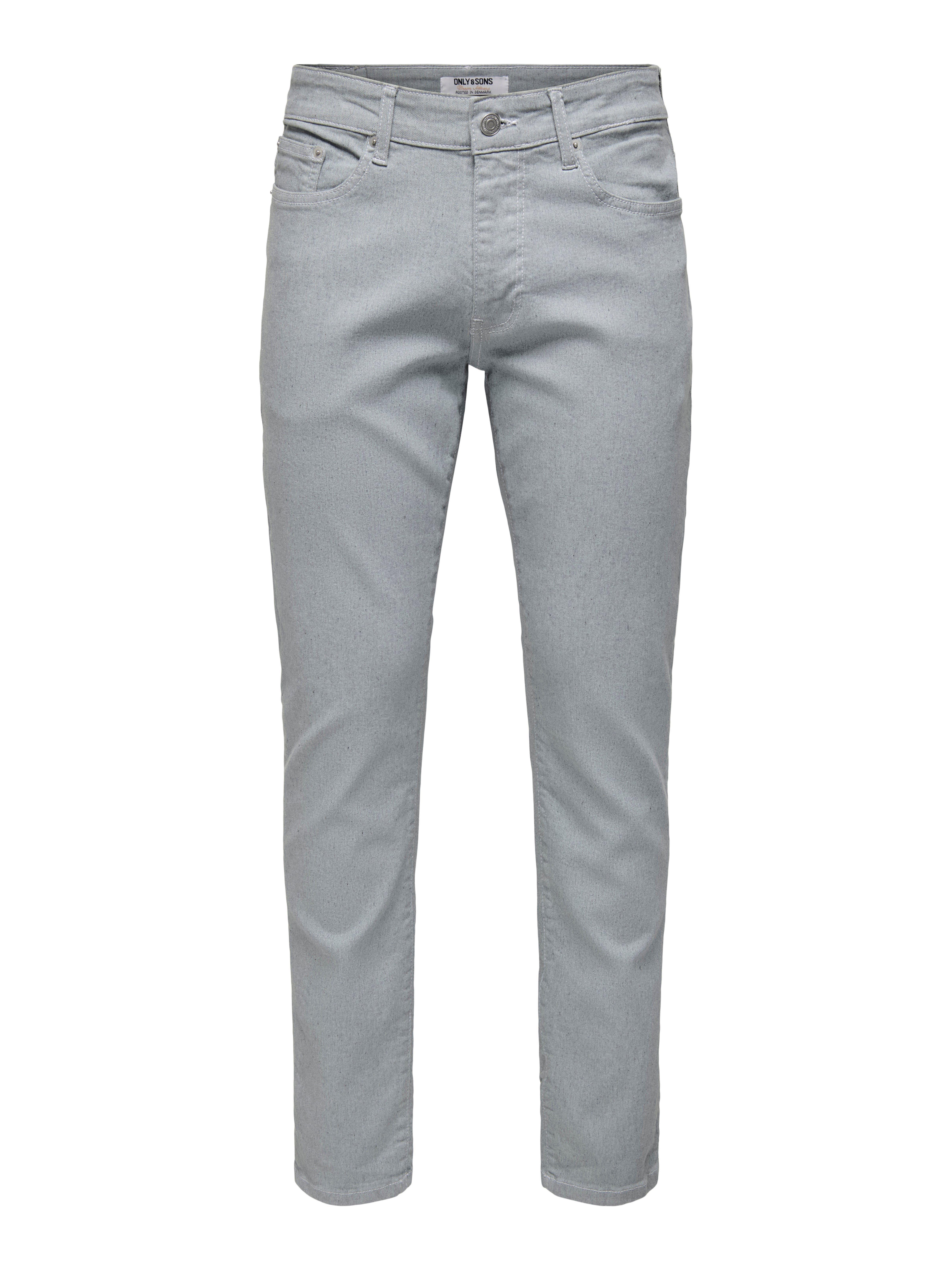 ONSWEFT Mittlere Taille Normal geschnitten Jeans Light Grey Denim