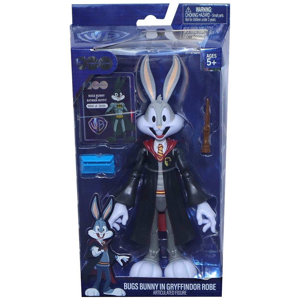 Warner Brothers 100 18cm Bugs Bunny in Gryffindor Robe Actionfigur