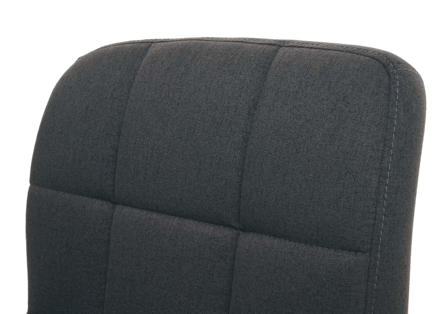 2er-Set Esszimmerstuhl Cadiz, Küchenstuhl Stuhl, Stoff/Textil Chrom drehbar MVG-zertifiziert ~ dunkelgrau