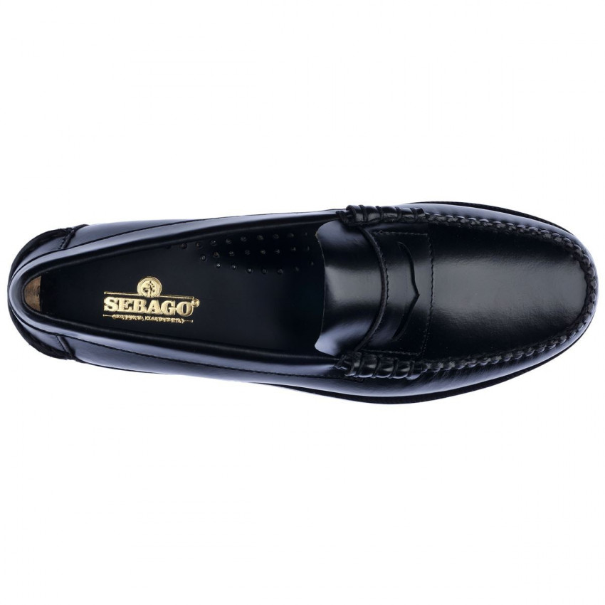 CLASSIC DAN Noir MOCASSIN-Mocassin pour femme en cuir brossé