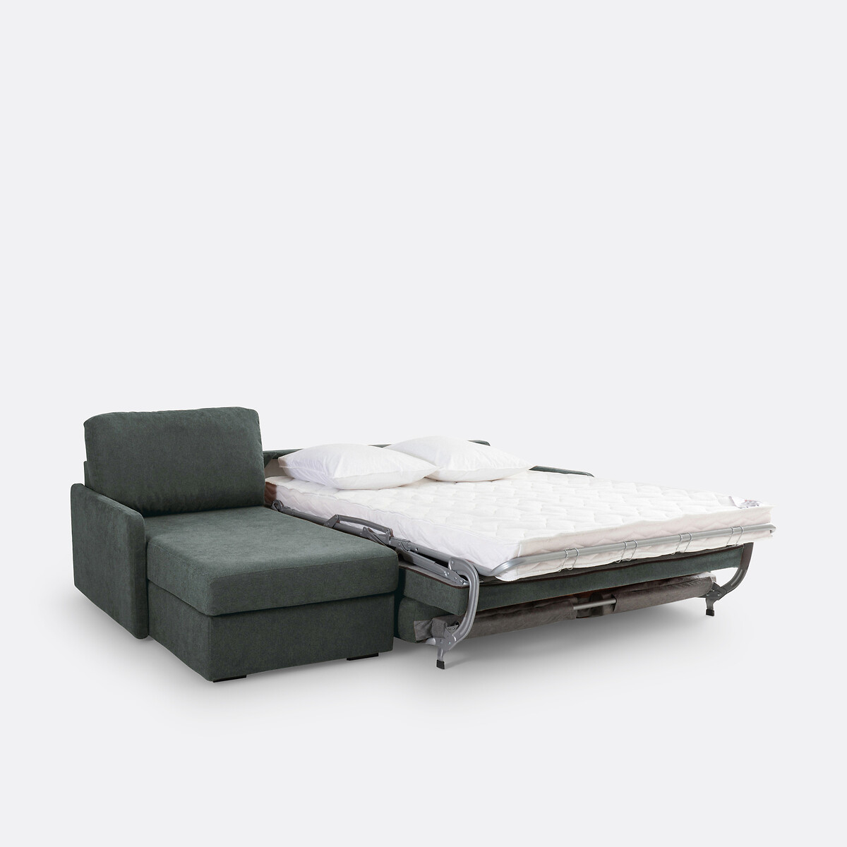 LA REDOUTE INTERIEURS<br>Sofá-cama de canto, tecido texturizado, espuma Marta