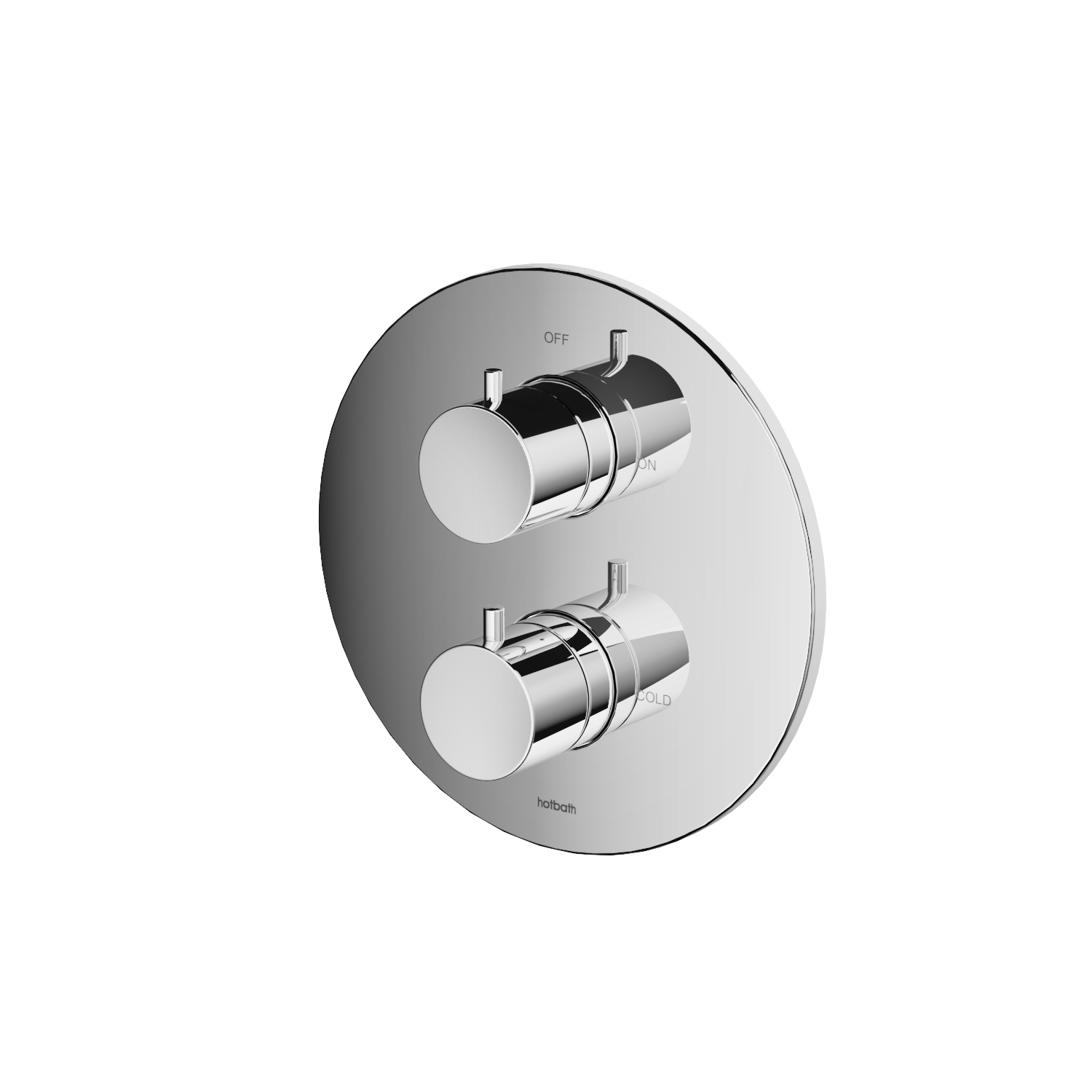 SCHADEMODEL: Hotbath Cobber Afbouwdeel Thermostaat met 2-weg stop-omstel Chroom B009