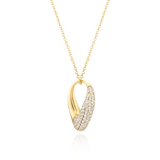 Sif Jakobs Jewellery Glorenza Halskæde, Gold Plated, 45 cm