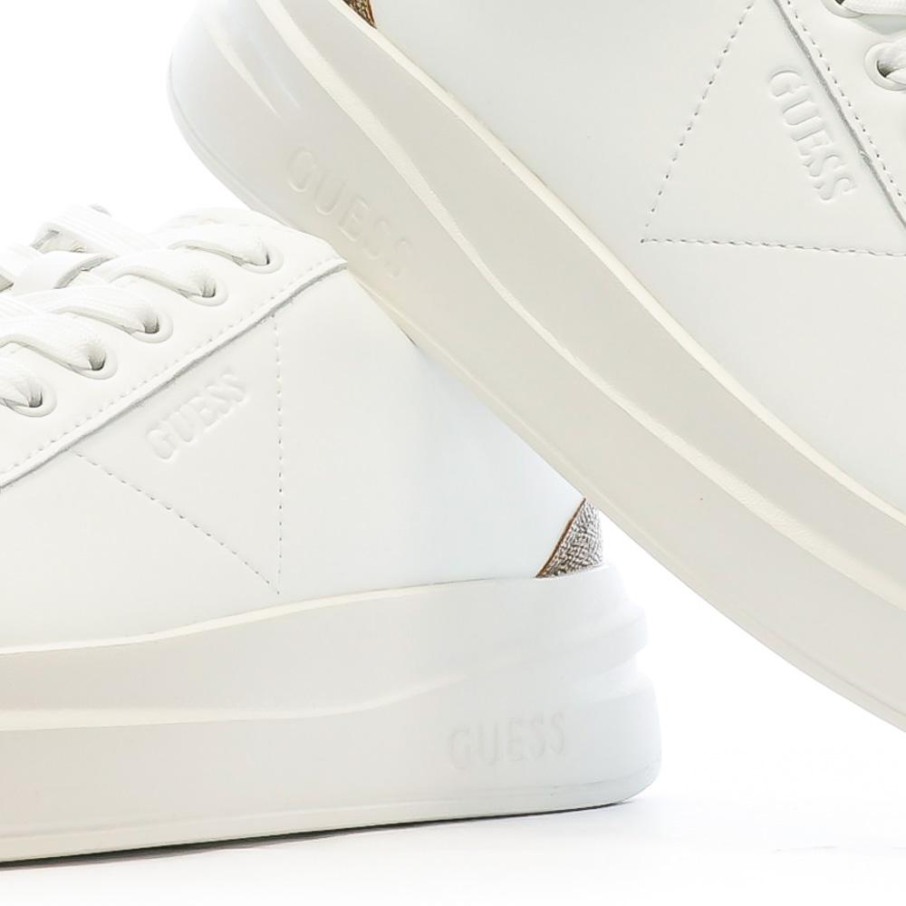 Guess Baskets Blanches Femme Guess Elbina