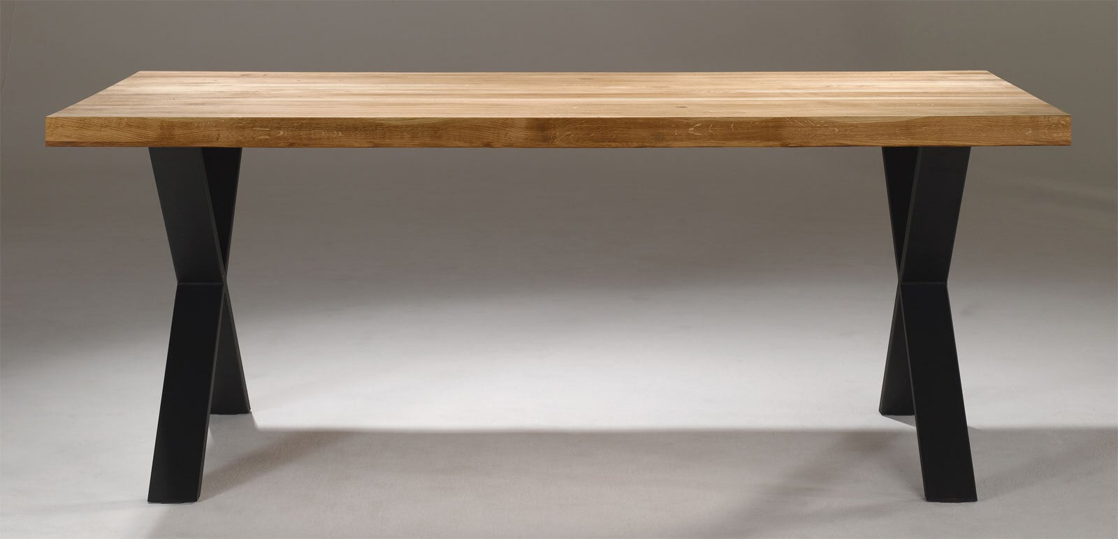 vito Esstisch SIGA X-I 180 x 100 cm schwarz /Eiche bianco