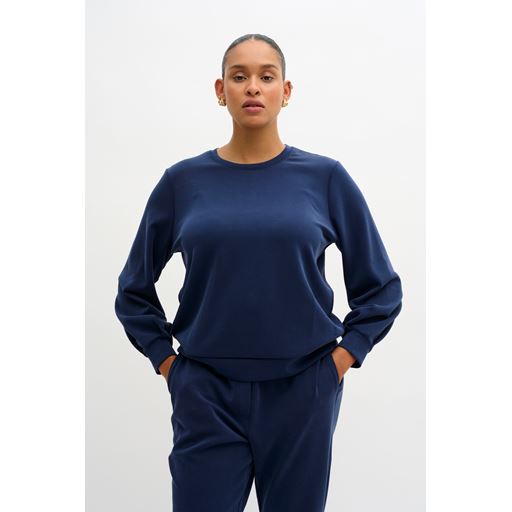 My Essential Wardrobe 23 The Sweat Blouse Sweatshirt, Total Eclipse, XXL