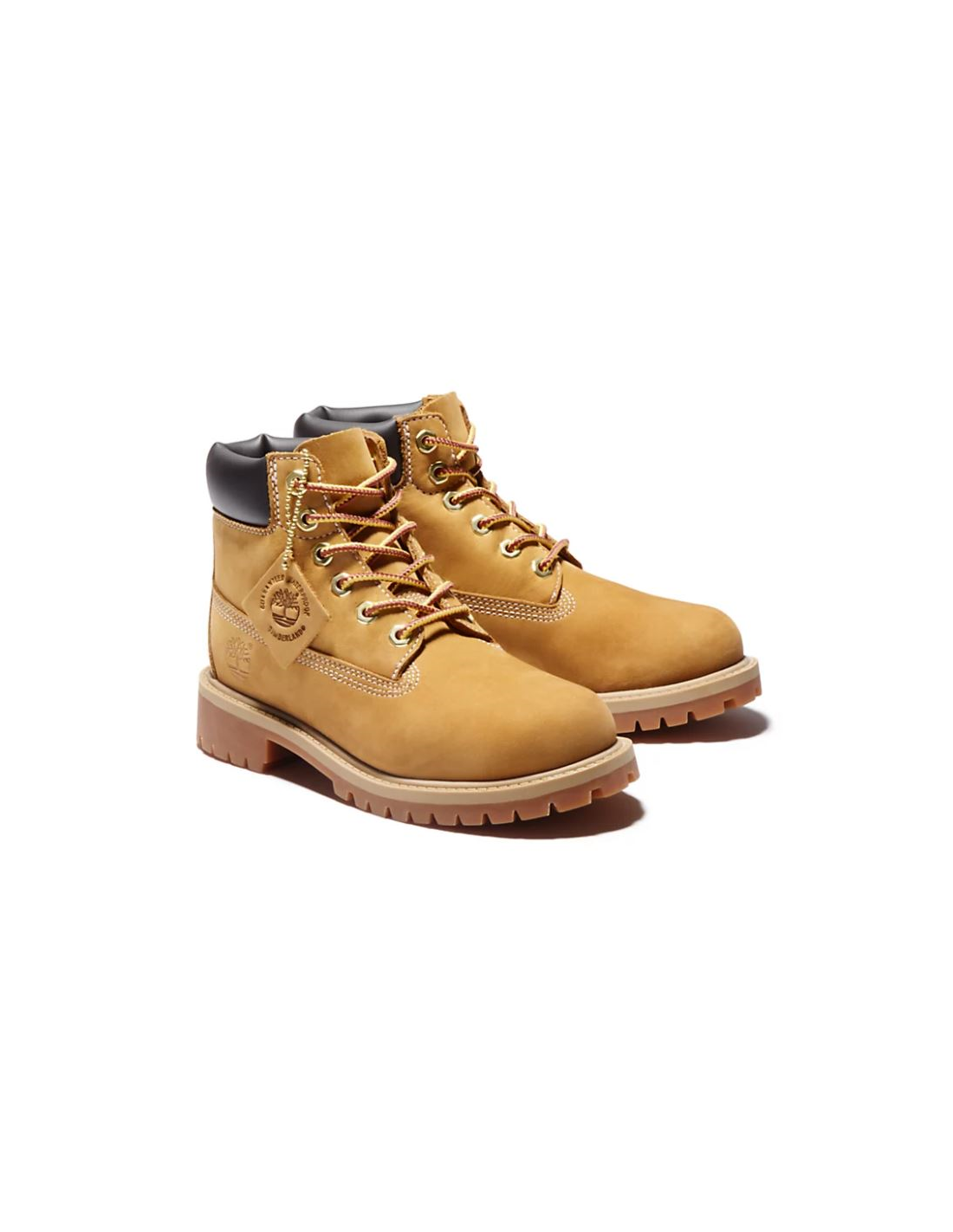 timberland boots enfant original 6in prem wp wht nubuck jaune