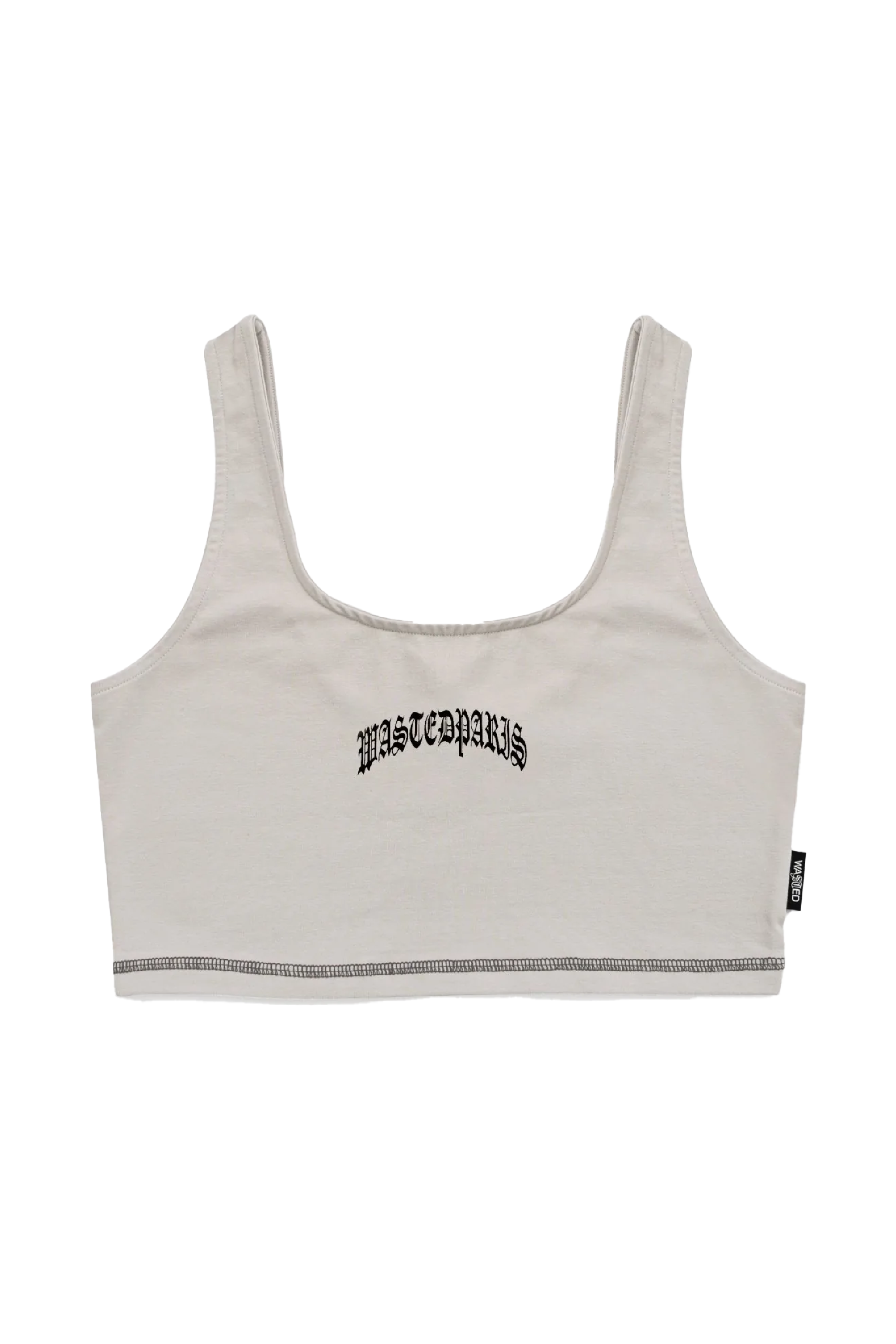 WASTED Crop top WM TANK CROP KINGDOM Gris