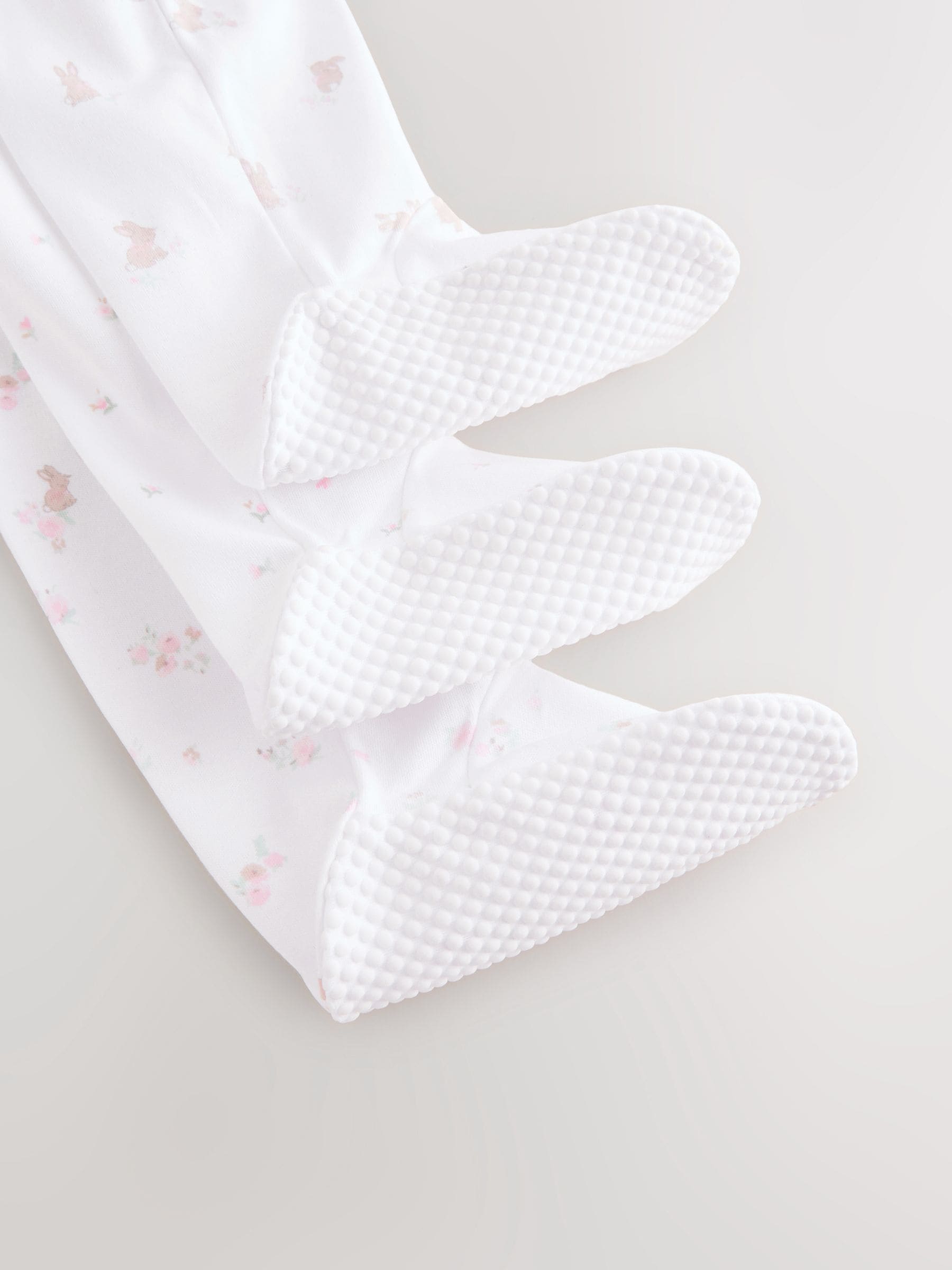 White/Pink Collar - Set van 3 babyrompertjes