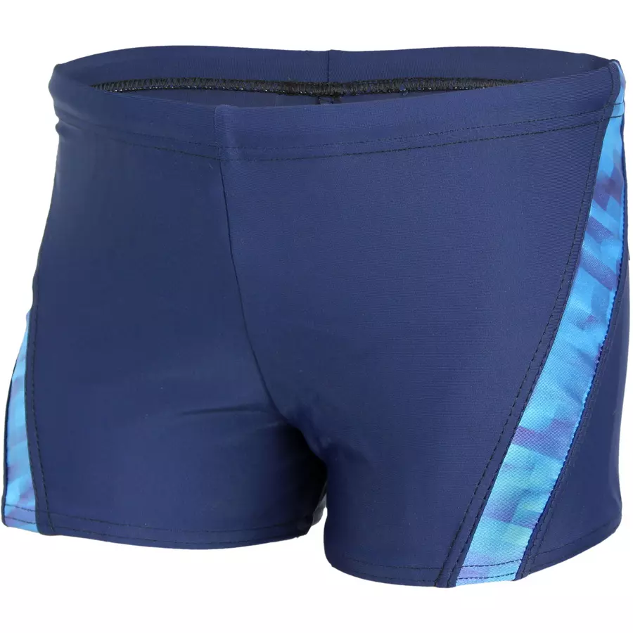 Aquarti Jungen Schwimmhose Kontrastfarbige Einsätze dunkelblau