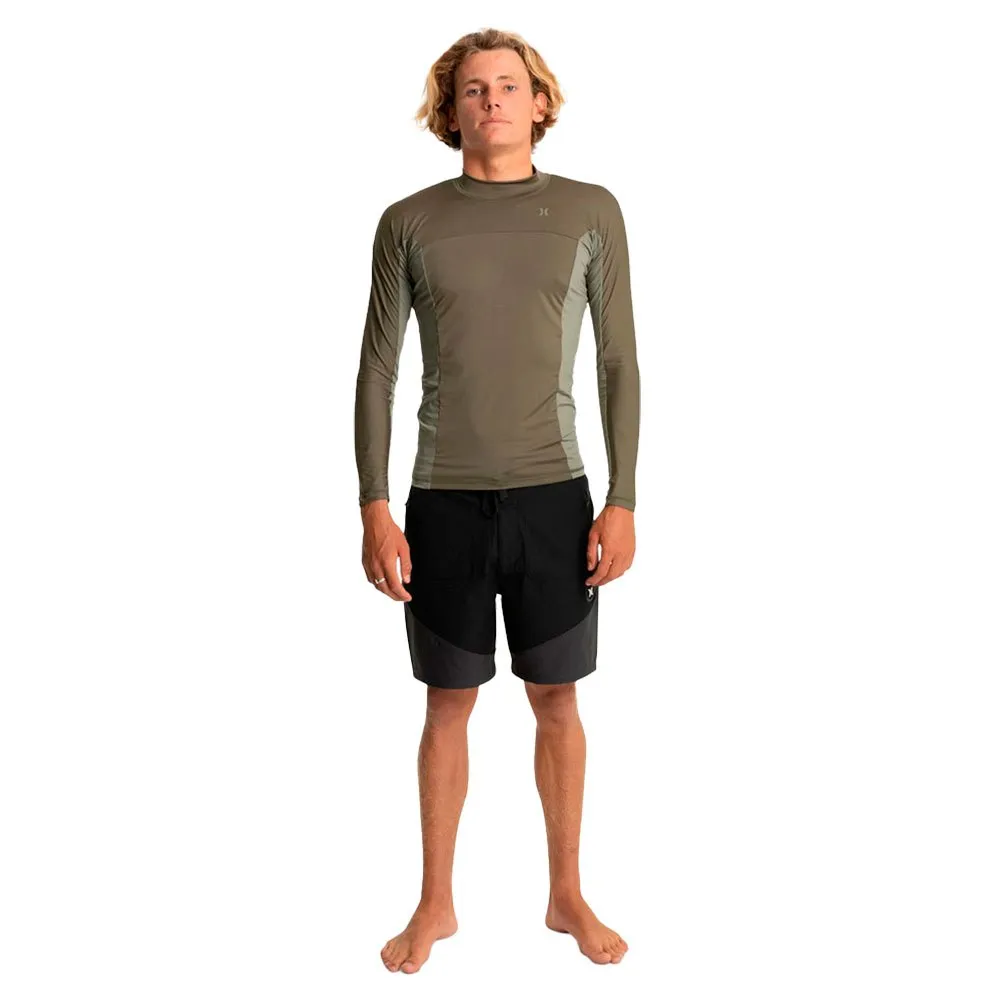 Hurley Chnnl Crssng Pddl Sries langärmliges Surf-T-Shirt