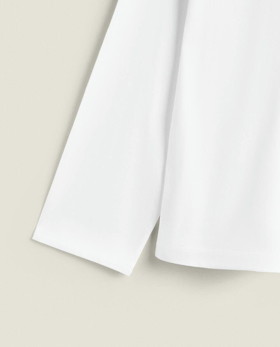 CAMISA DE ALGODÃO COM DETALHE EM VIÉS