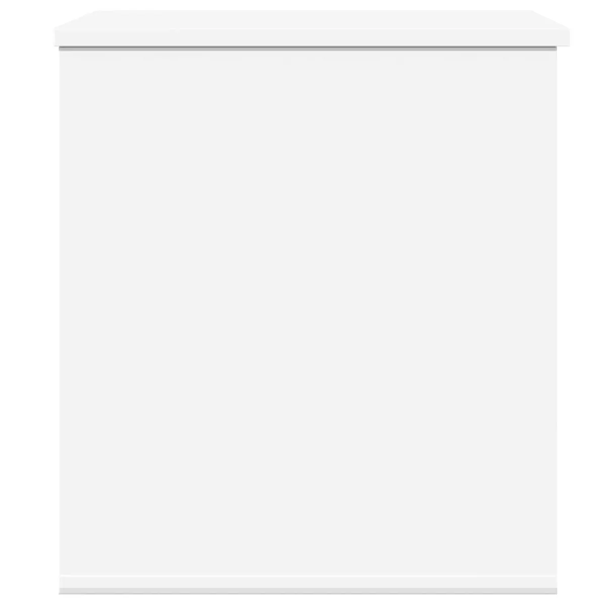vidaXL Boîte de rangement 60 x 42 cm - Blanc