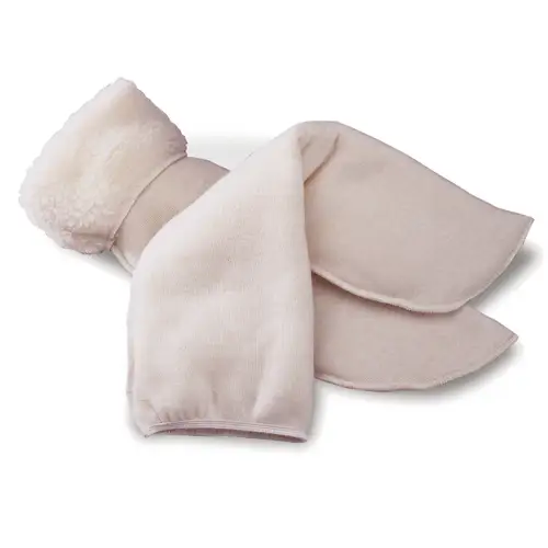 Surchaussette extensible acrylique beige taille unique