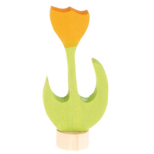 Grimm's decoratie figuur- gele tulp