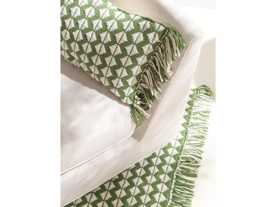 Coussin d'intérieur et d'extérieur Morty Vert 30x50 cm