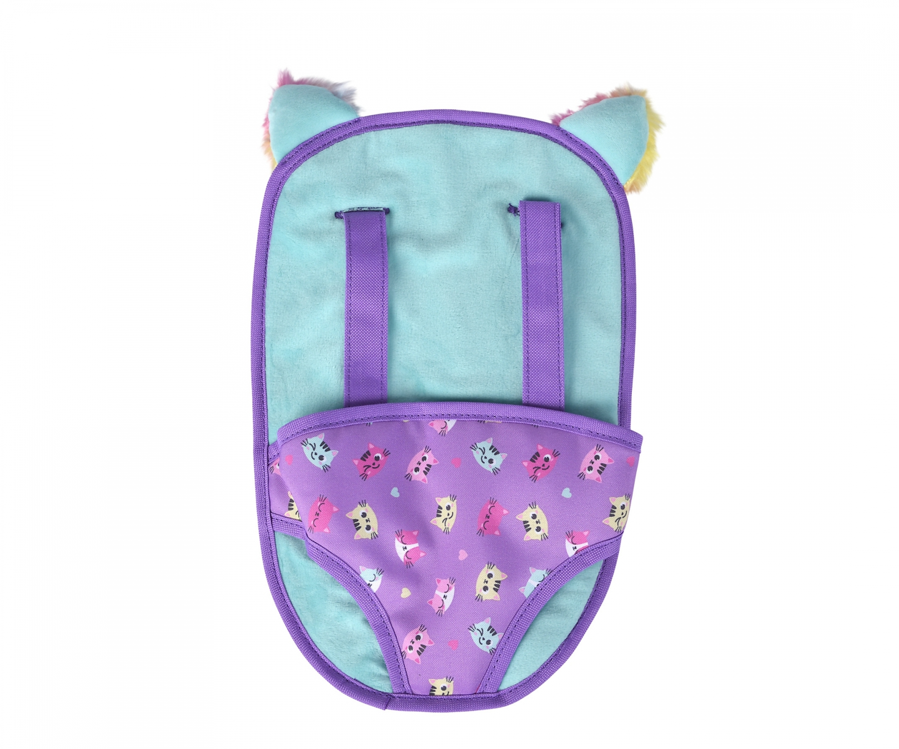 New Born Baby Kinder Puppen Tragesitz Bauchtrage für Spielpuppe (105560502) - Violett / Blau
