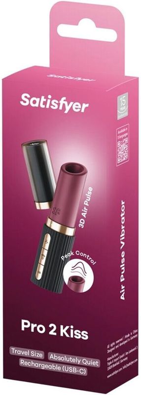 Satisfyer - Deep Kiss - Luchtdruk Vibrator - Elegant - Discreet
