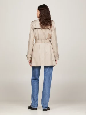 Trench coat Heritage de abotoamento simples