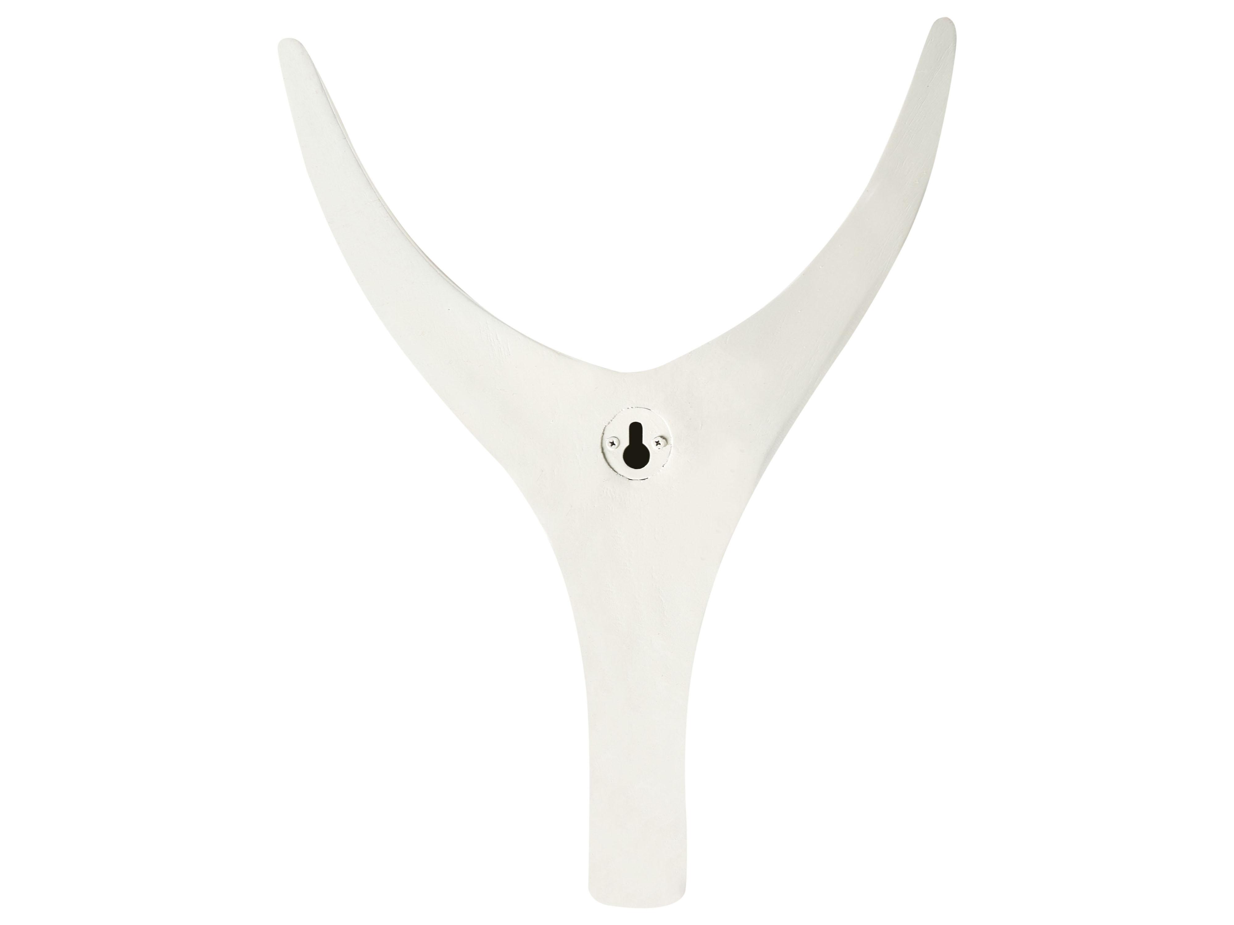 Set van 3 hangende decoraties Eland gewei AUCHI Mangohout 52/30/25 cm Meerkleurig
