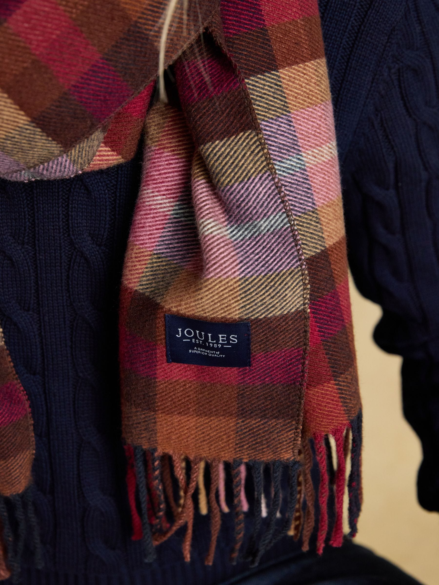 Bessenrood - Joules Langtree Large Scarf