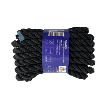 BIROTEX 12MM GEDR ZWART 15MTR