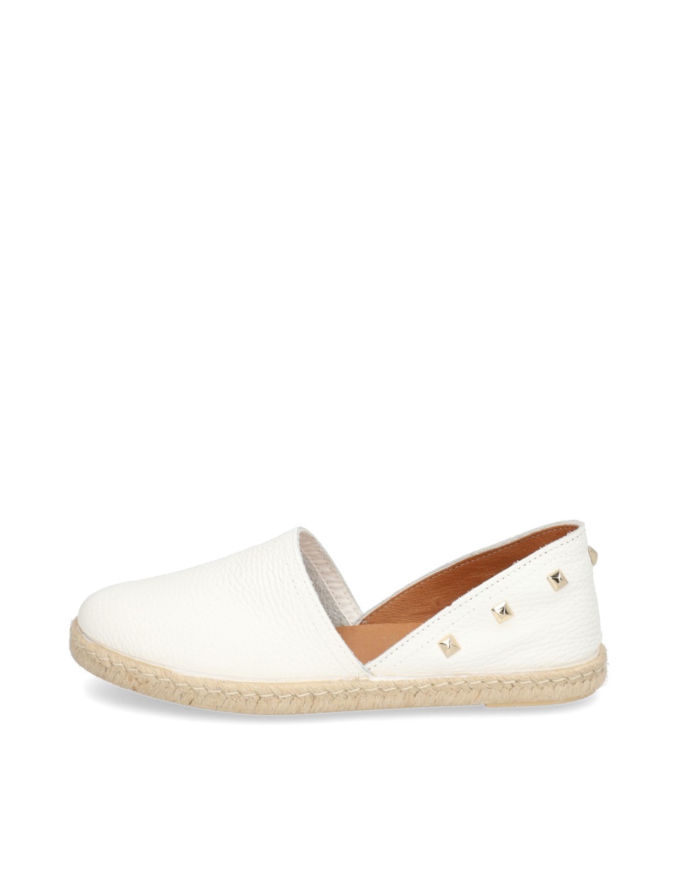 Glattleder Espadrille