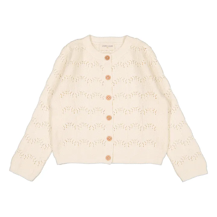 Louis Louise Cardigan Mayo Maille Ajourée | Ecru