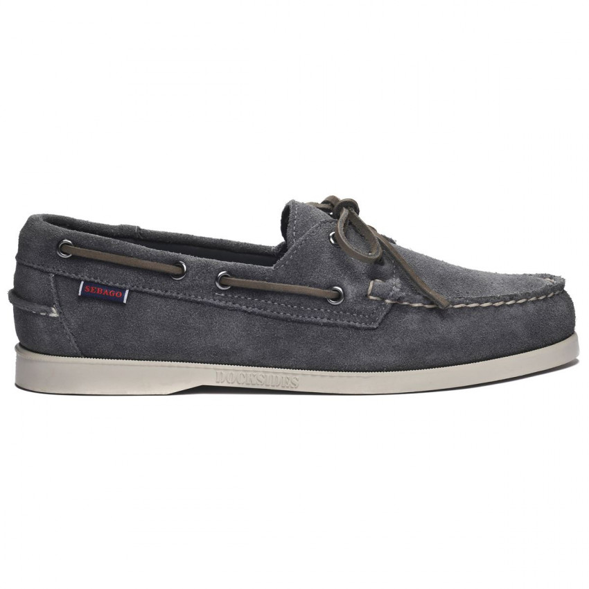 DOCKSIDES PORTLAND FLESH OUT Grey-Chaussures bateau pour homme en suede Portland