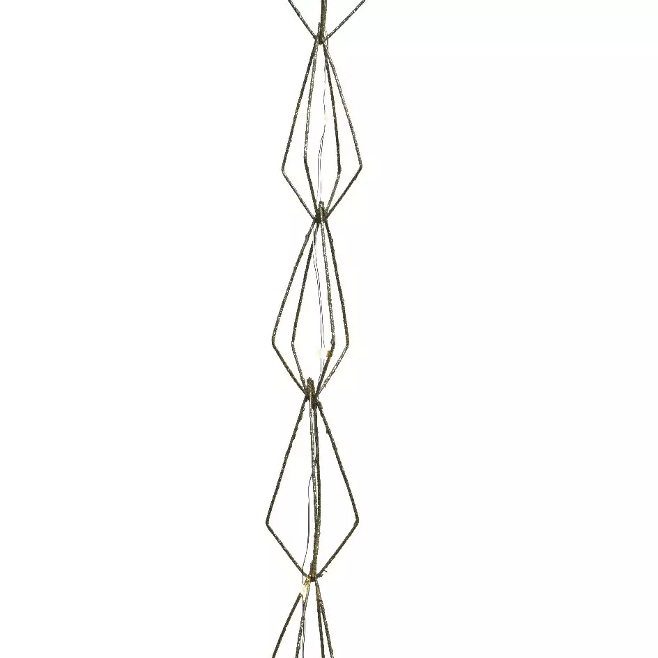 Guirlande lumineuse déco à piles 1,9 m Diamanti Blanc chaud