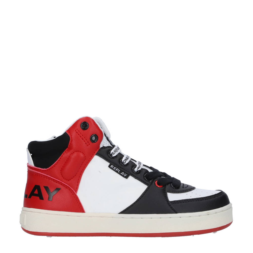 REPLAY Cobrasneakers rood/zwart/wit
