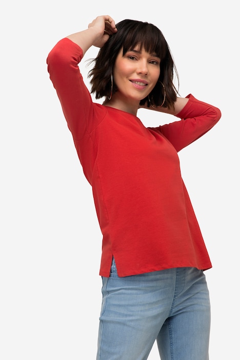 T-Shirt, Rundhals, 3/4-Ärmel
