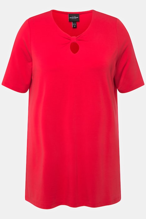 T-Shirt, Zierschleife, Rundhals, Halbarm, Lyocell