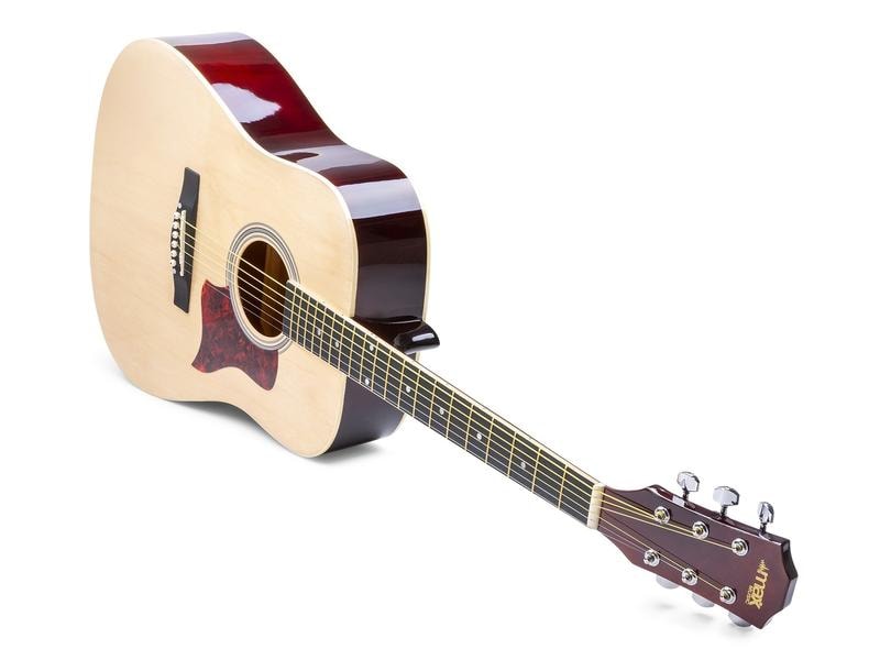 MAX Westerngitarre SoloJam Kit Natur Westerngitarre mit Zubehör