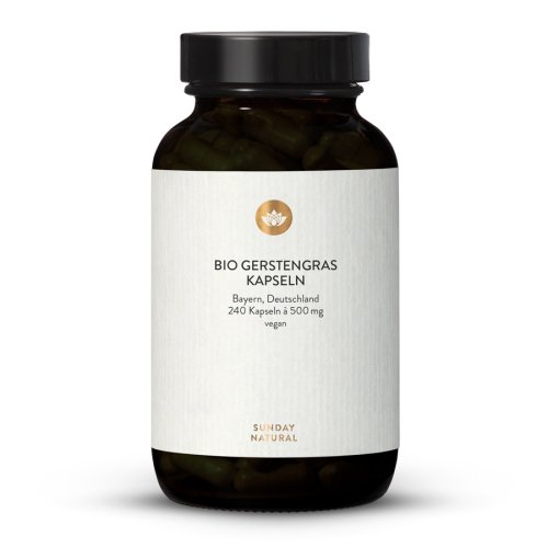 Sunday Natural Products  Bio Gerstengras Kapseln