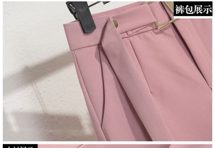 Triplgold - Effen shorts met hoge taille