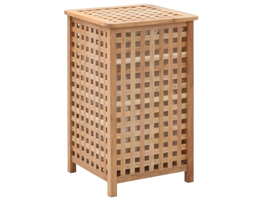 VIDAXL - Coffre à linge 39 x 39 x 65 cm bois de noyer massif