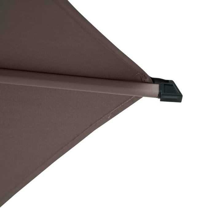 Parasol droit rond inclinable SOYA Café