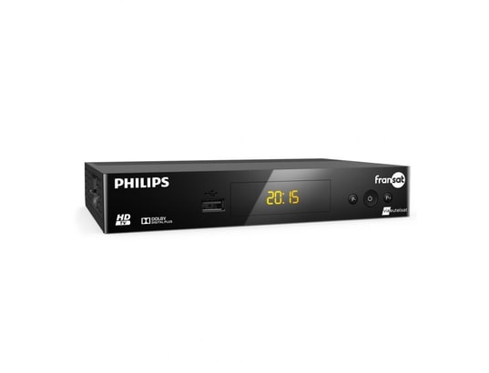 PHILIPS - Décodeur satellite HD Récepteur TV satellite HD + Carte FRANSAT PC6 Eutelsat 5W