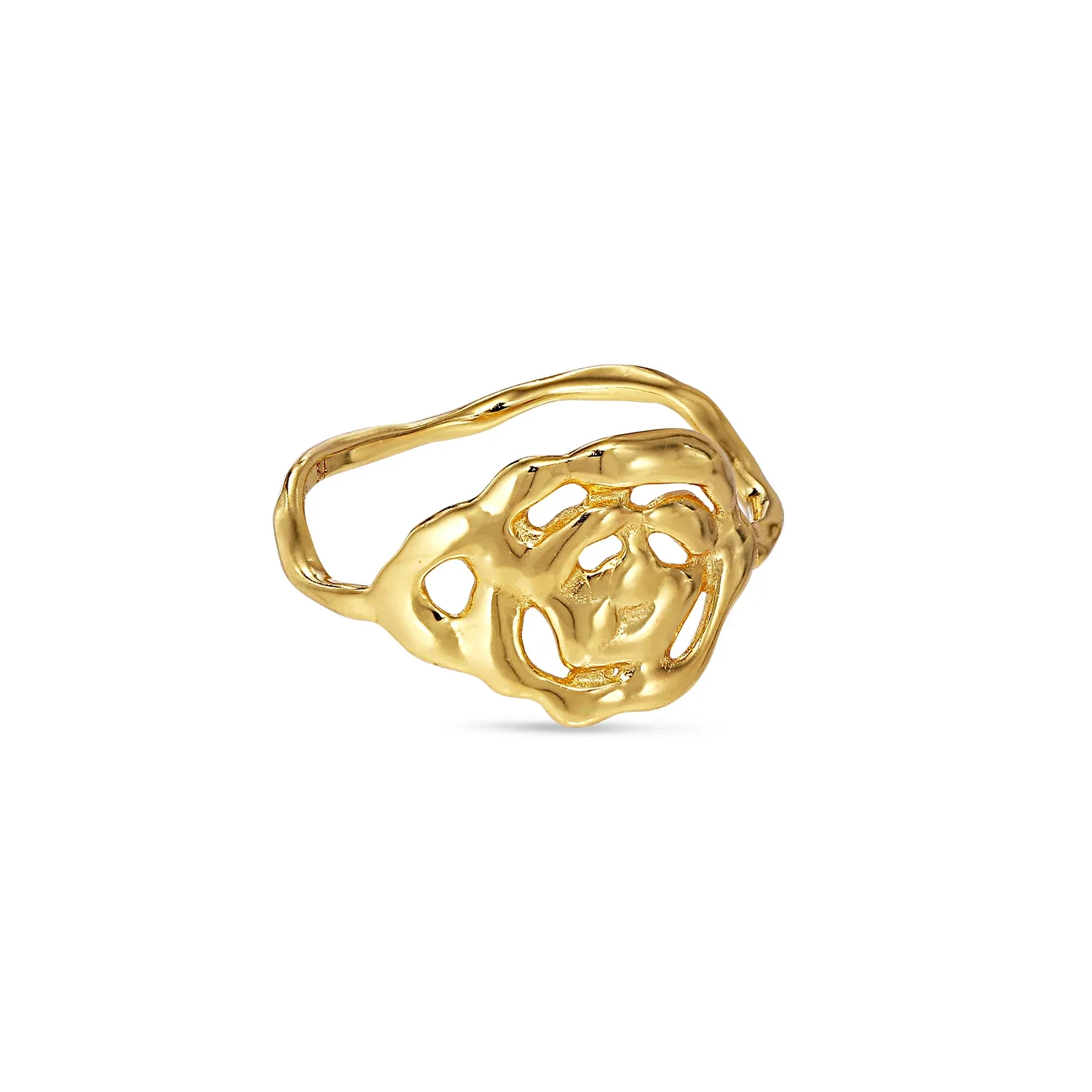 Jane Kønig Rose Ring 18 kt. Forgyldt Sølv RR-HOL23-G