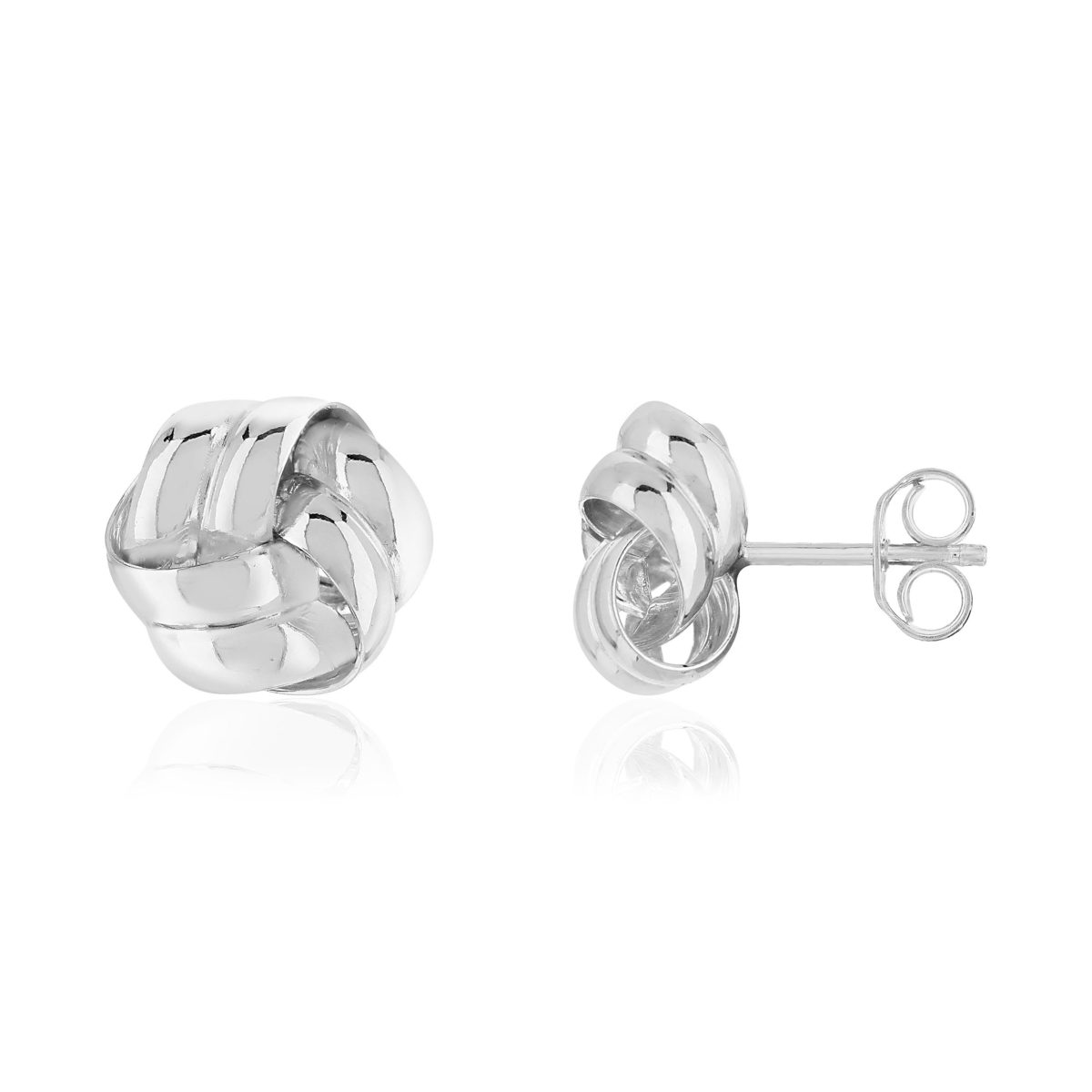 Boucles d'oreilles argent 925, tressées