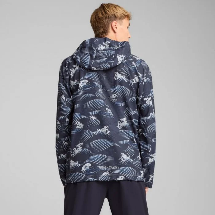 Puma Unisex Jakker Jacket AOP Saysky Blå