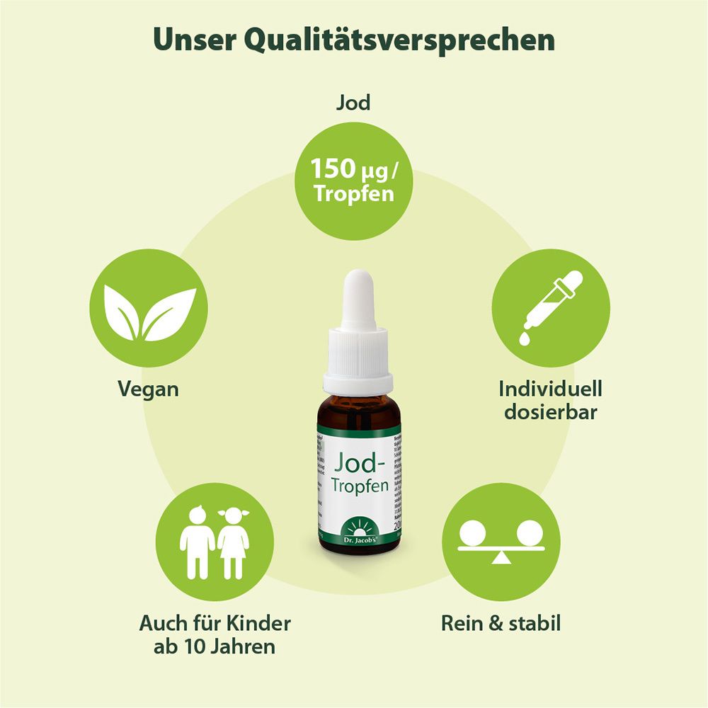 Dr. Jacob's Jod-Tropfen flüssig+stabil 150 mcg 400 Tropfen vegan