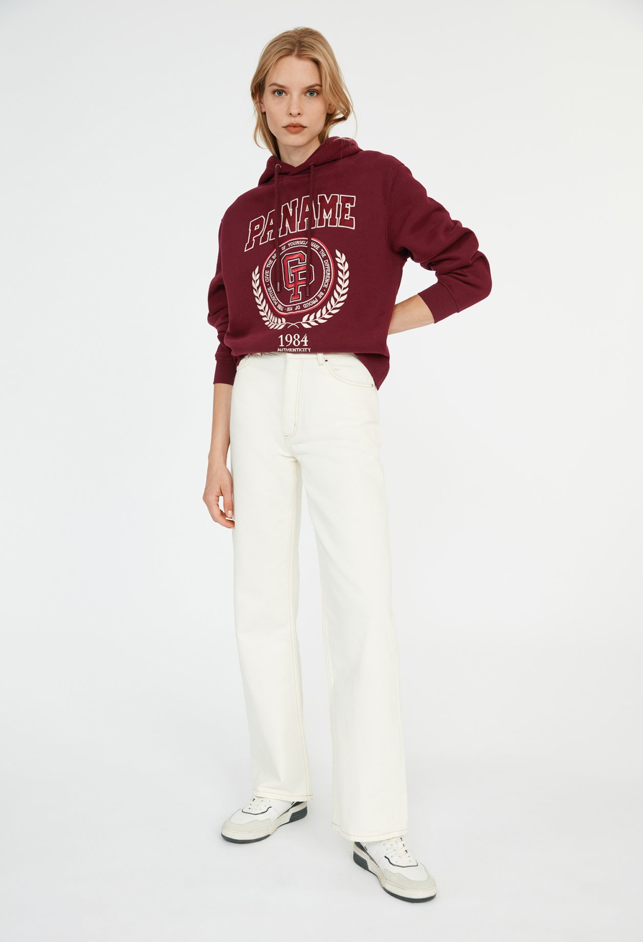 Sweatshirt &agrave; capuche coton