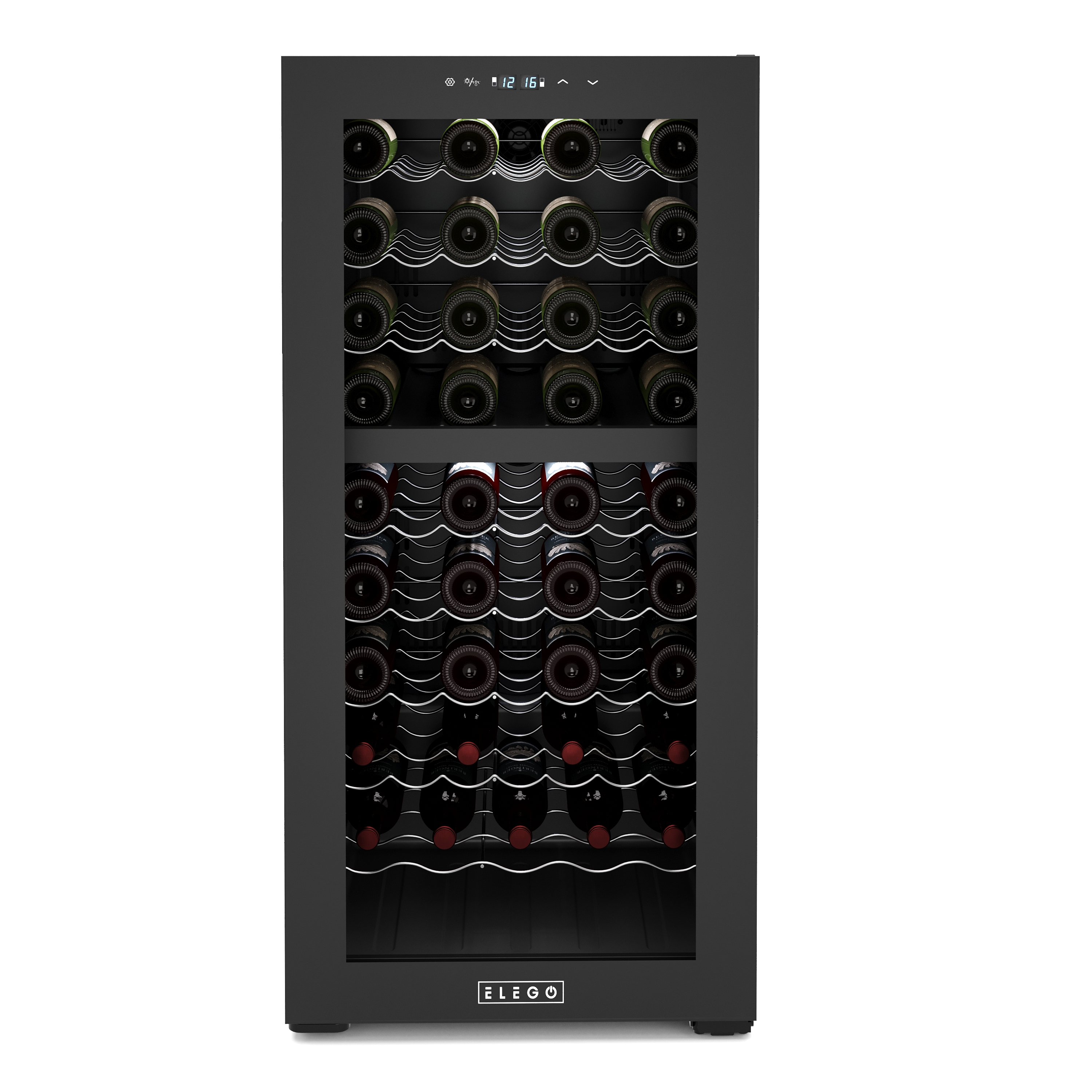 Weinkühlschrank 2 Zonen 66 Flaschen