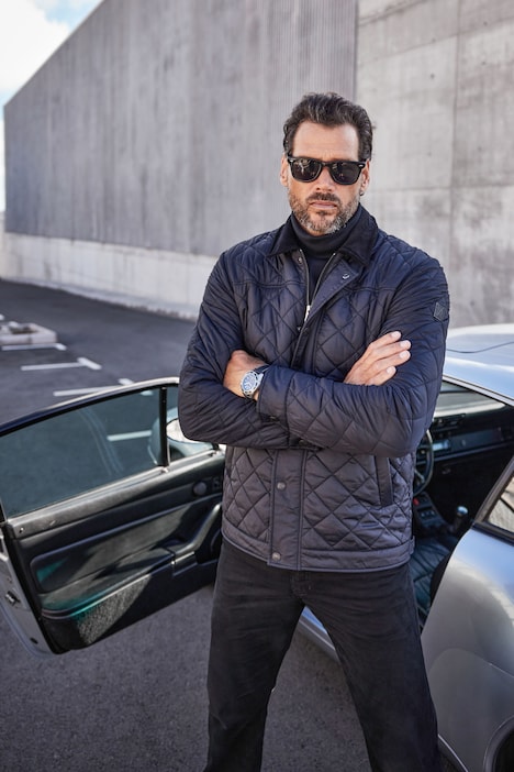 Steppjacke, Cordkragen, Zipper