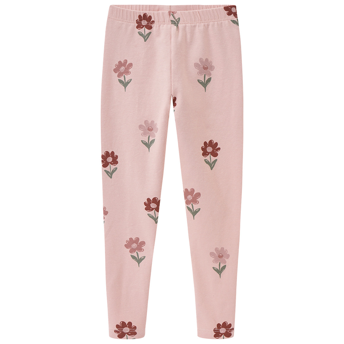 Topolino Pure Collection 2 Mädchen Leggings mit Blümchen rosa / dunkelrosa