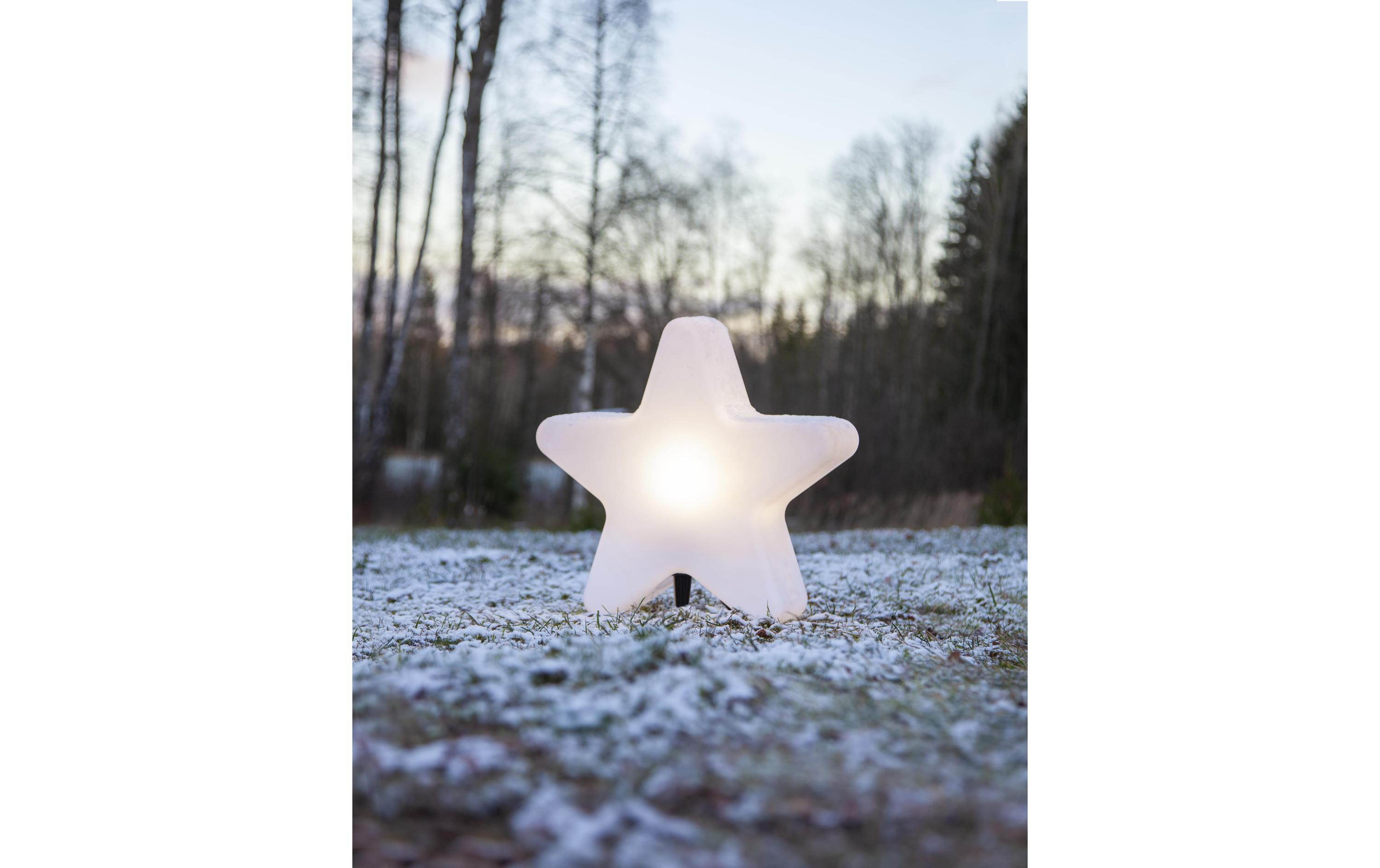 Gartenlicht Star, WeissDekobeleuchtung Stern