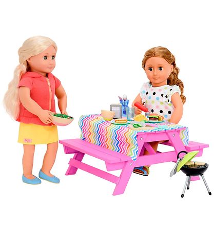 Our Generation Picnicbord m. Tilbeh?r