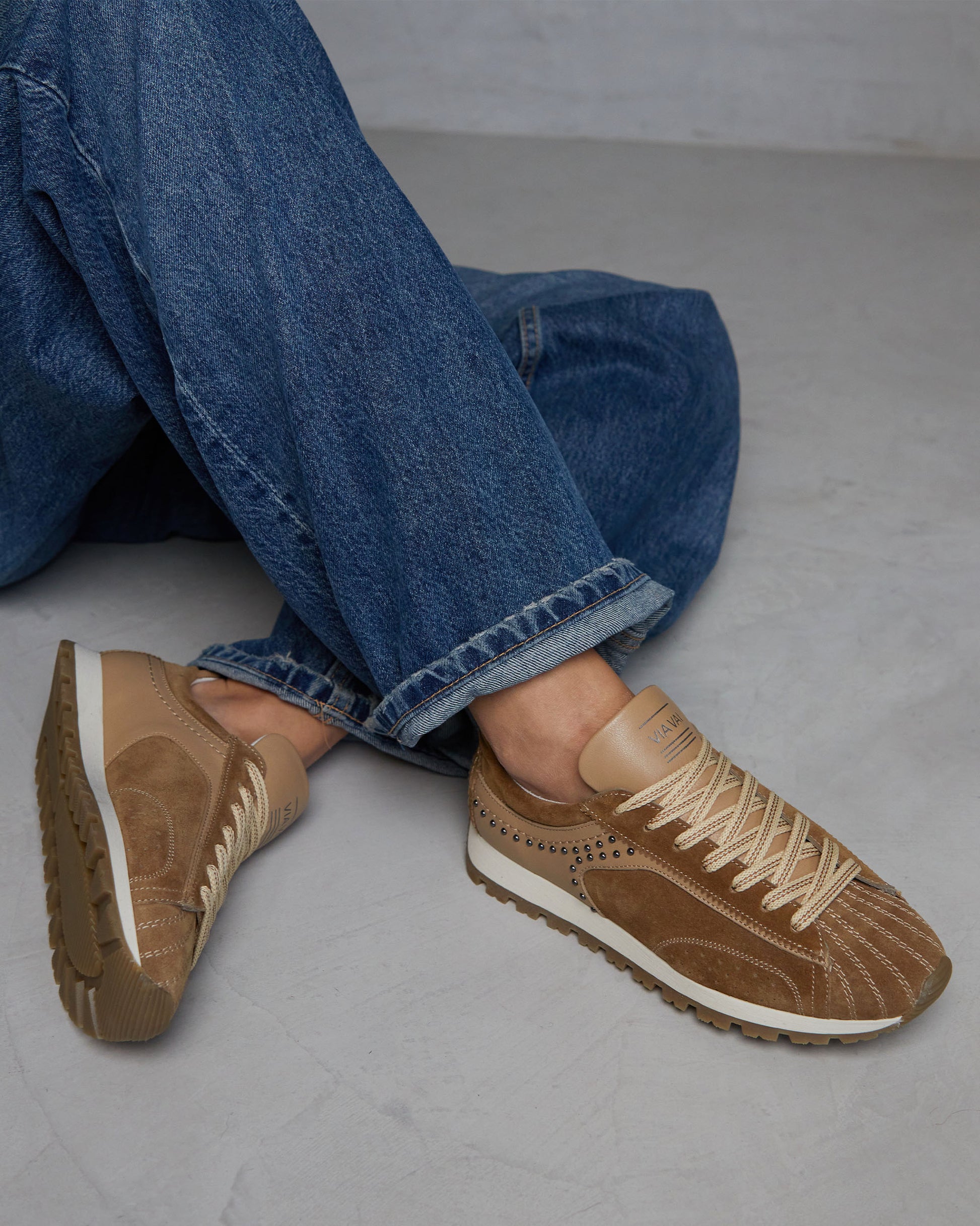 VIA VAI khaki dames sneakers Scott Kyle